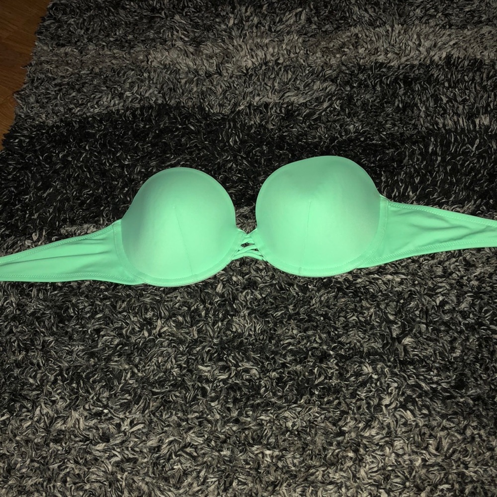 Victoria’s Secret Mint Strapless PushUp Bikini Top